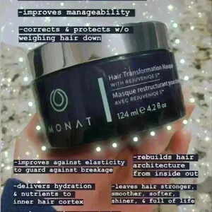 MONAT Hair Transformation Masque W/ Rejuveniqe 4.2 Fl Oz New